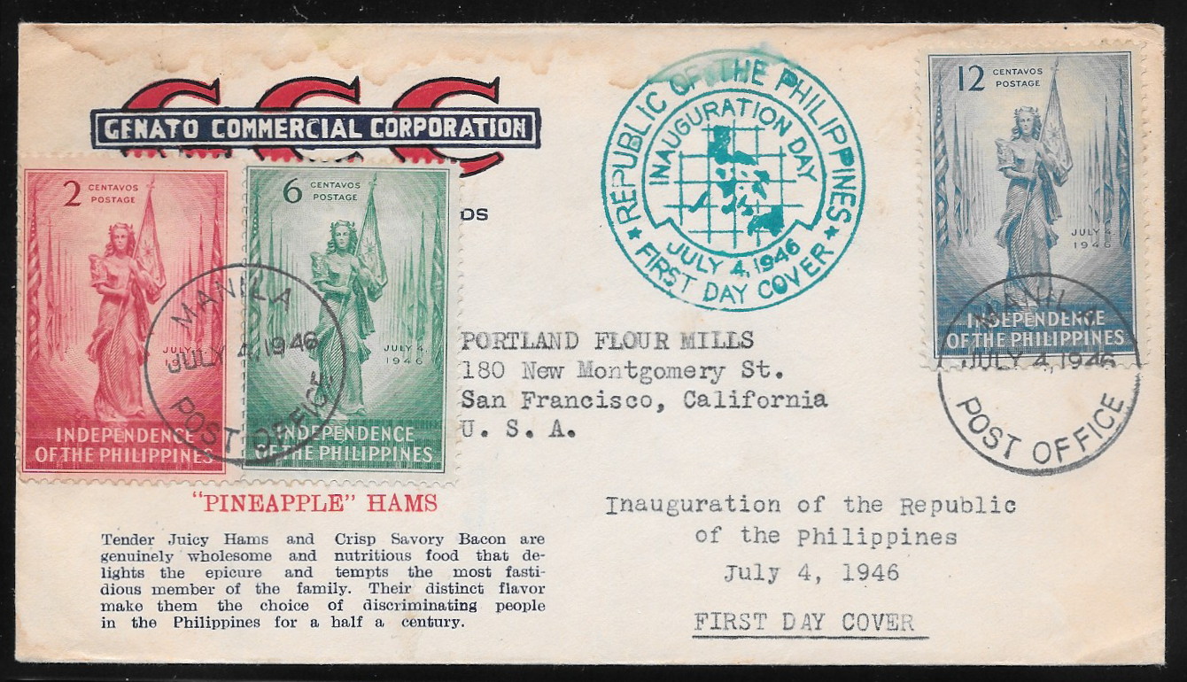 Philippines 1946 First Day Cover 